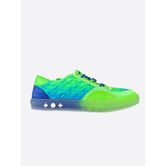 Louis Vuitton Green Illusion Monogram Ollie Sneakers - Picture 1 of 8